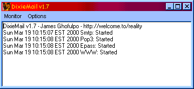 Picture of DixieMail in action